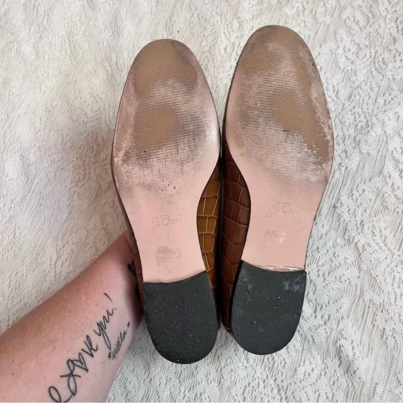 J.Crew Cecile croc embossed leather loafers - Picture 10 of 10
